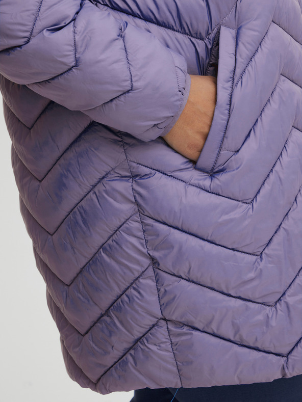Fransa Purple Women's Quilted Jacket Fransa