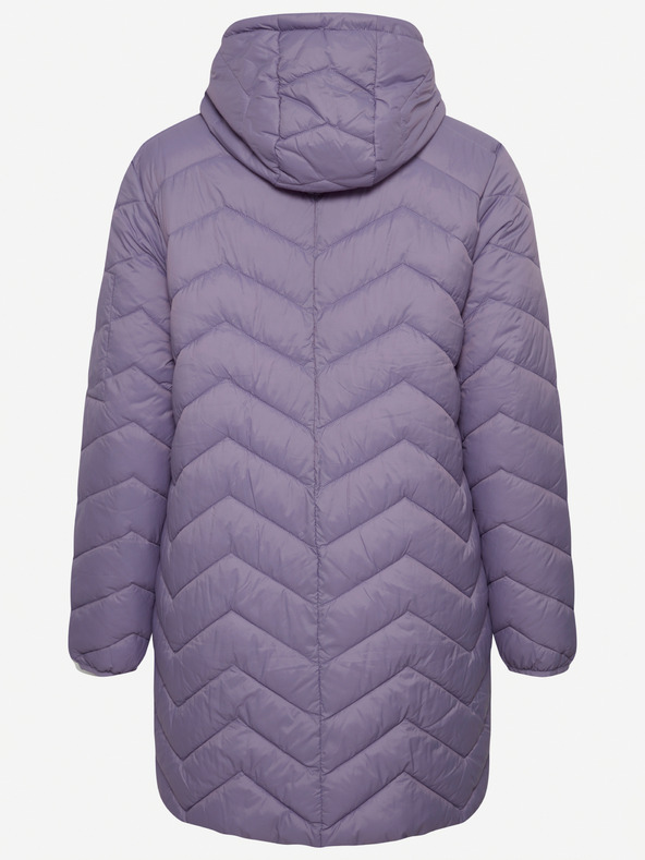 Fransa Purple Women's Quilted Jacket Fransa
