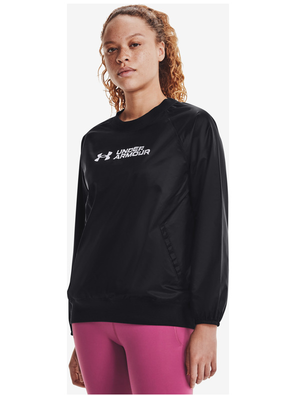 Under Armour Dámska mikina Under Armour Recover Storm Woven Shine Crew