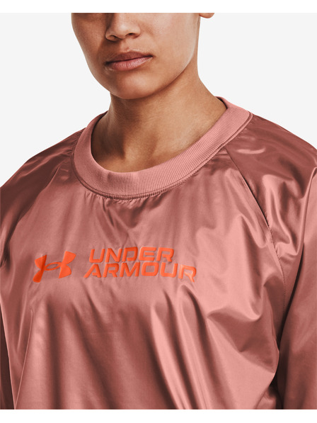 Under Armour Dámska mikina Under Armour Recover Storm Woven Shine Crew