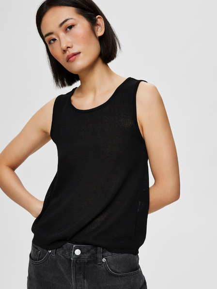 Selected Femme Čierny top Selected Femme Moon