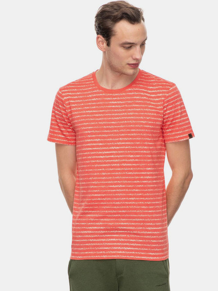 Ragwear Červené pánske pruhované tričko Ragwear Steef