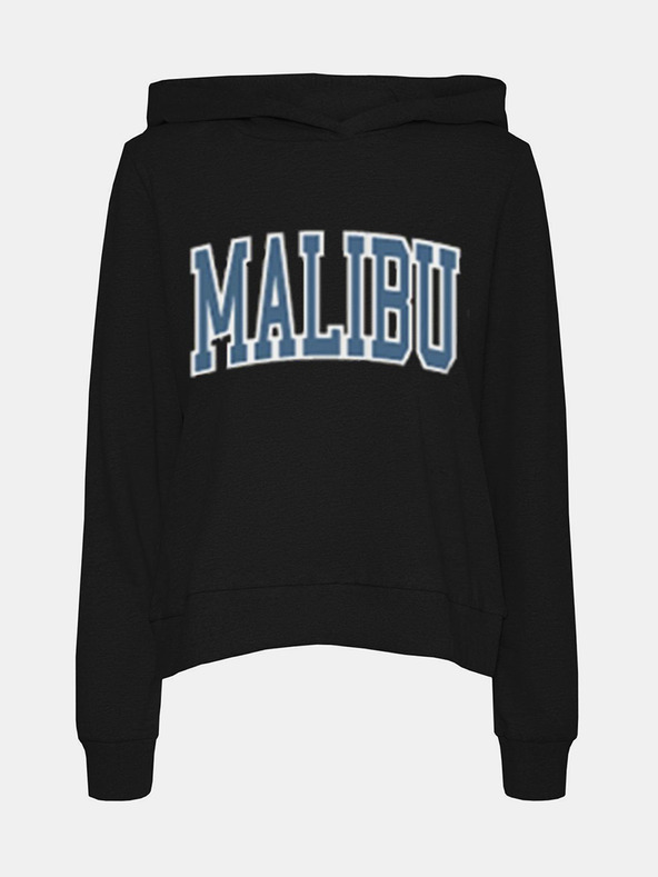 Noisy May Čierna mikina s kapucňou Noisy May Fame