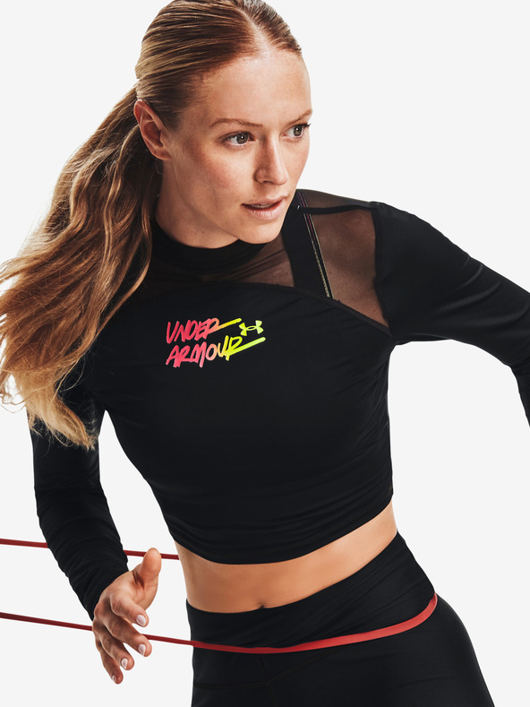 Under Armour Dámske tričko Under Armour  HG Q3 Crop Mockneck