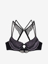 DORINA Fialovo-čierna čipkovaná podprsenka DORINA Vibrant