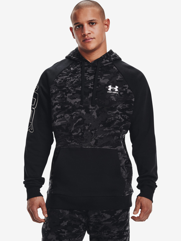Under Armour Pánska mikina Under Armour RIVAL FLC CAMO SCRIPT HD