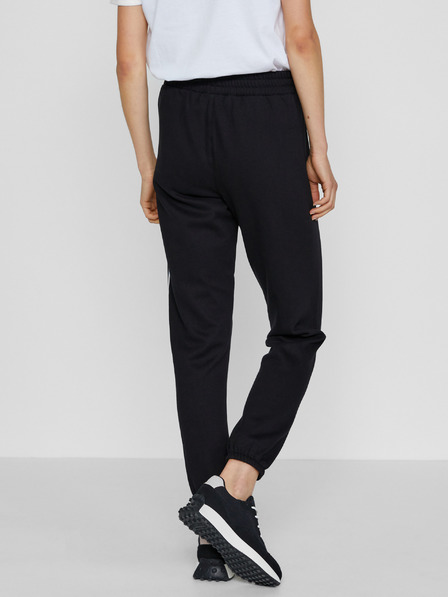 DKNY Čierne dámske nohavice rovného strihu s prúžkami DKNY