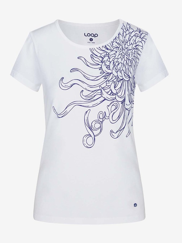Loap Biele dámske tričko LOAP Abblina