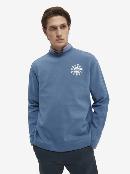 Scotch & Soda Modrá pánska mikina Scotch & Soda