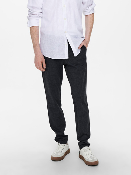 ONLY & SONS Tmavomodré pánske chino nohavice ONLY & SONS Mark