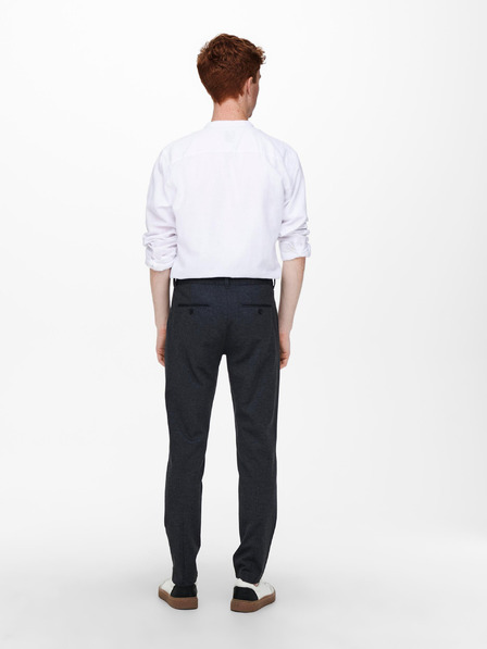 ONLY & SONS Tmavomodré pánske chino nohavice ONLY & SONS Mark