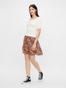 Pieces Krémová vzorovaná blúzka Pieces Lucy