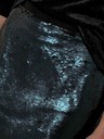 CAMAIEU Tmavozelená minisukňa s flitrami CAMAIEU