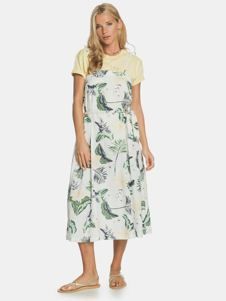 Roxy Biele kvetinové midi Roxy