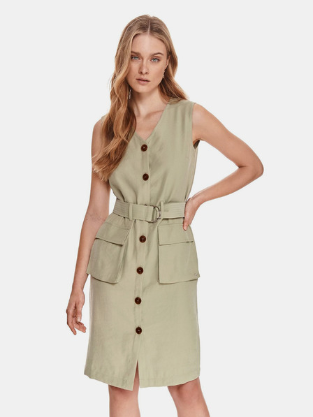 TOP SECRET Khaki šaty s opaskom TOP SECRET