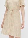 Pieces Krémové kvetinové šaty na zaväzovanie Pieces Timberly