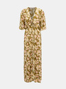 Pieces Khaki kvetované maxi šaty Pieces Polly