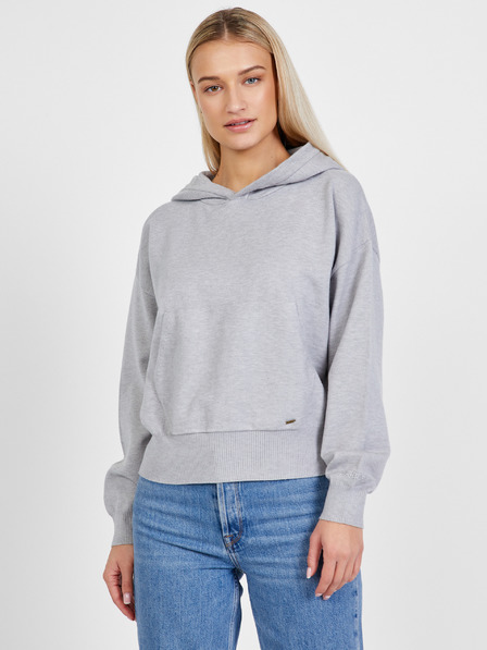 Pepe Jeans Svetlošedá dámska mikina Pepe Jeans Amy