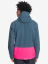 Quiksilver Ružovo-modrá pánska ľahká bunda Quiksilver Lizard Head s kapucňou