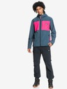 Quiksilver Ružovo-modrá pánska ľahká bunda Quiksilver Lizard Head s kapucňou
