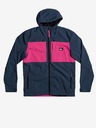 Quiksilver Ružovo-modrá pánska ľahká bunda Quiksilver Lizard Head s kapucňou
