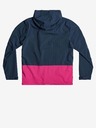 Quiksilver Ružovo-modrá pánska ľahká bunda Quiksilver Lizard Head s kapucňou