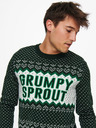 ONLY & SONS Tmavo zelený vianočný sveter ONLY & SONS X-Mas