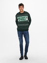 ONLY & SONS Tmavo zelený vianočný sveter ONLY & SONS X-Mas