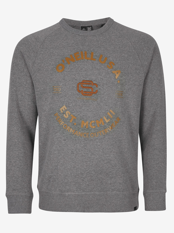 O'Neill Šedá pánska mikina O'Neill Americana Crew