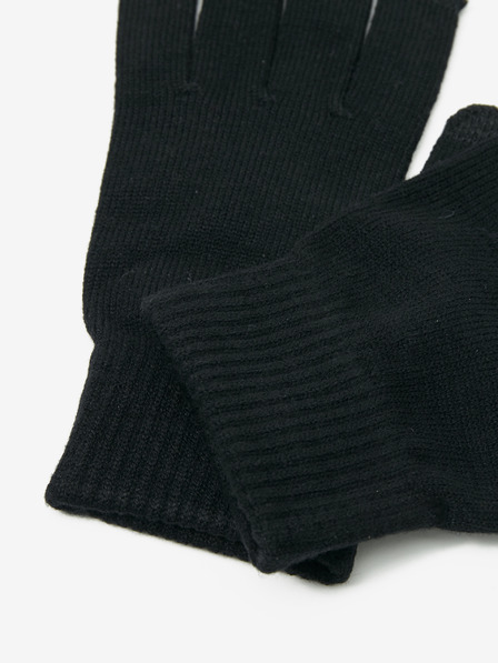 ONLY Čierno-tmavozelené pletené rukavice ONLY Magic 2-Pack