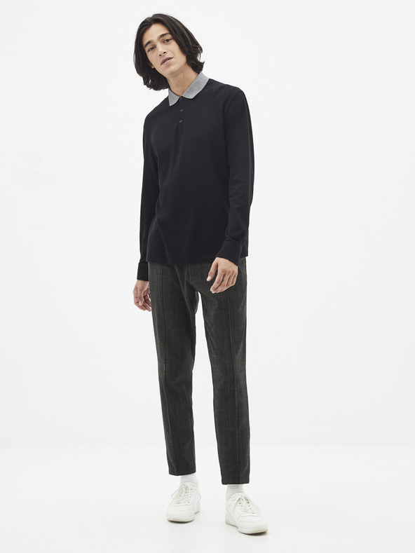 Celio Čierne polo tričko Celio Sessicoml