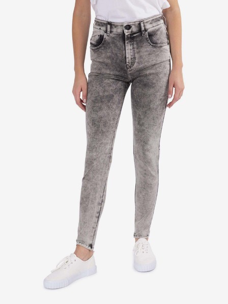 Diesel Diesel Slandy Šedé dámske orezané skinny fit džínsy
