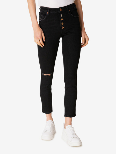 Diesel Tmavomodré Diesel Babhila-B dámske džínsy slim fit strihu
