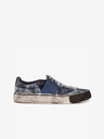 Diesel Tmavomodré dámske batikované slip on tenisky Diesel Flip