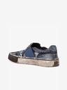 Diesel Tmavomodré dámske batikované slip on tenisky Diesel Flip