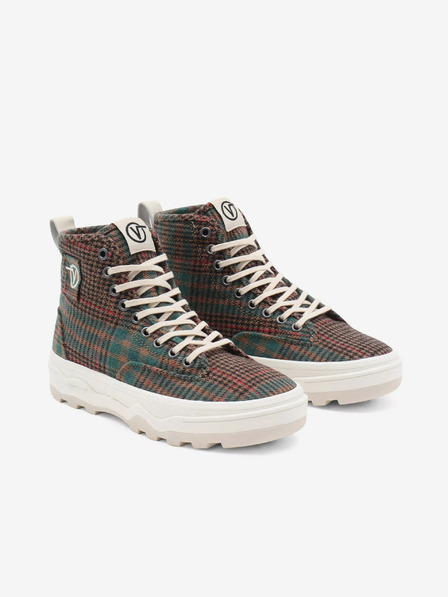 Vans Hnedé kockované tenisky na platforme Vans