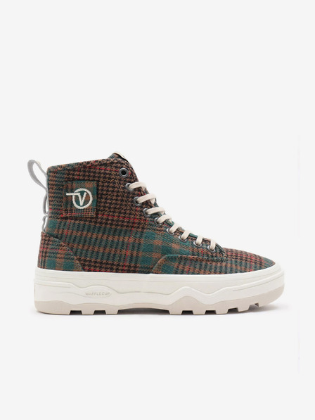 Vans Hnedé kockované tenisky na platforme Vans