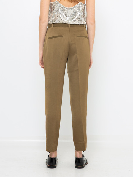 CAMAIEU Khaki nohavice CAMAIEU