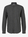 Tom Tailor Denim Tmavo šedá pánska džínsová košeľa Tom Tailor