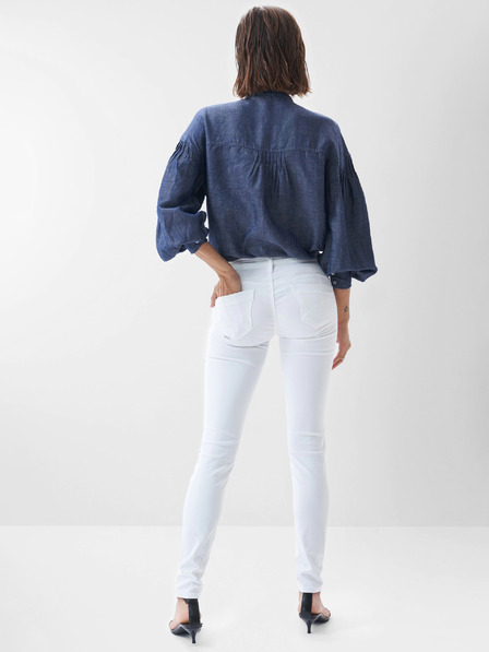 Salsa Jeans Biele dámske džínsy úzkeho strihu Salsa Jeans