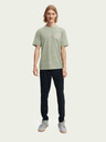 Scotch & Soda Zelené pánske tričko Scotch & Soda