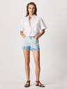 Pepe Jeans Svetlomodré dámske džínsové šortky Pepe Jeans Rachel