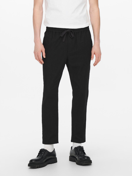 ONLY & SONS Čierne nohavice ONLY & SONS Linus