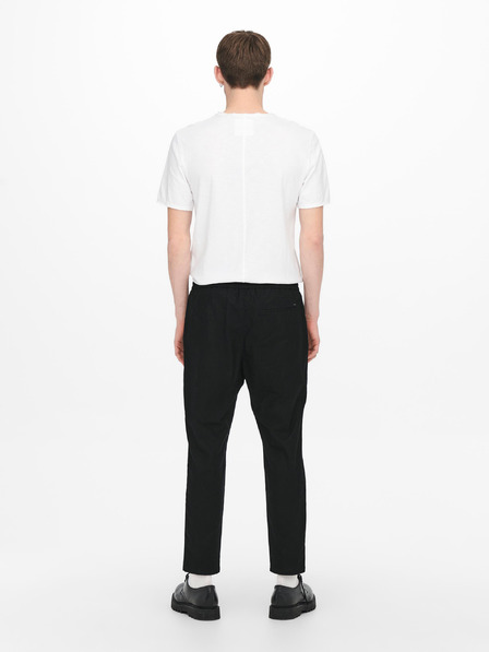 ONLY & SONS Čierne nohavice ONLY & SONS Linus