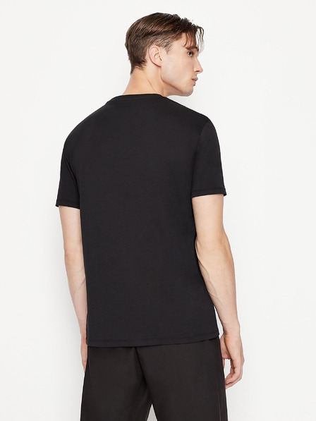 Armani Exchange Čierne pánske tričko Armani Exchange