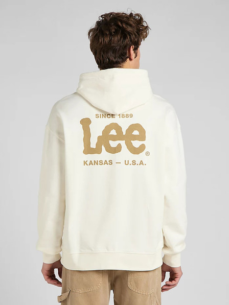 Lee Lee Cream Pánska mikina s kapucňou