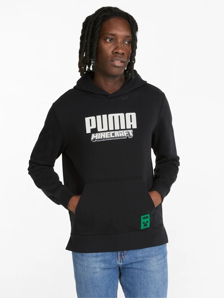 Puma Čierna pánska mikina Puma x MINECRAFT
