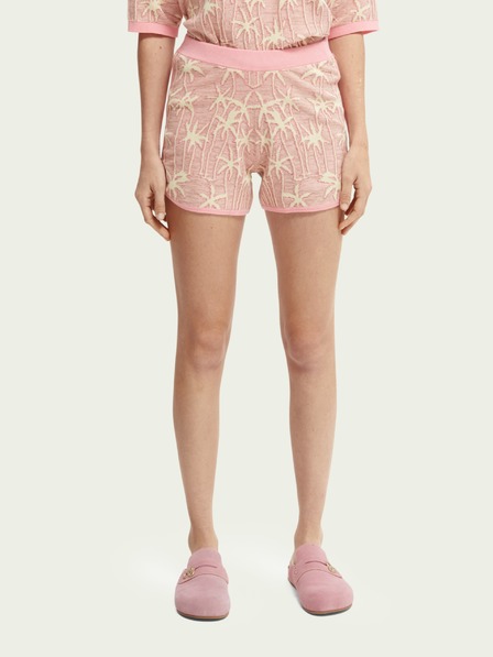 Scotch & Soda Staroružové dámske vzorované šortky Scotch & Soda