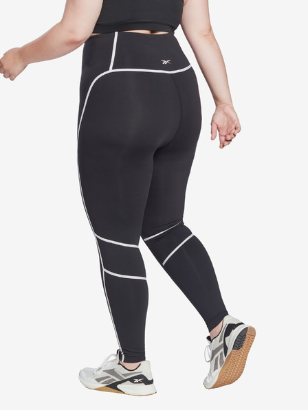 Reebok Dámske športové legíny Reebok Lux White and Black