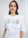 Versace Jeans Couture Biele Versace Jeans Couture Dúhové šaty